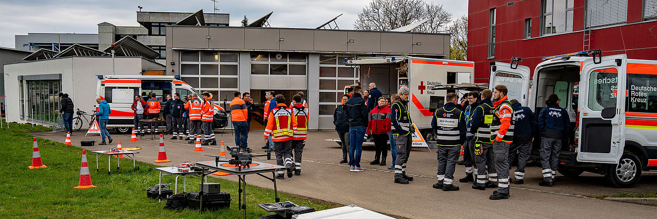 Bild vom Treffen der Drohnengruppen